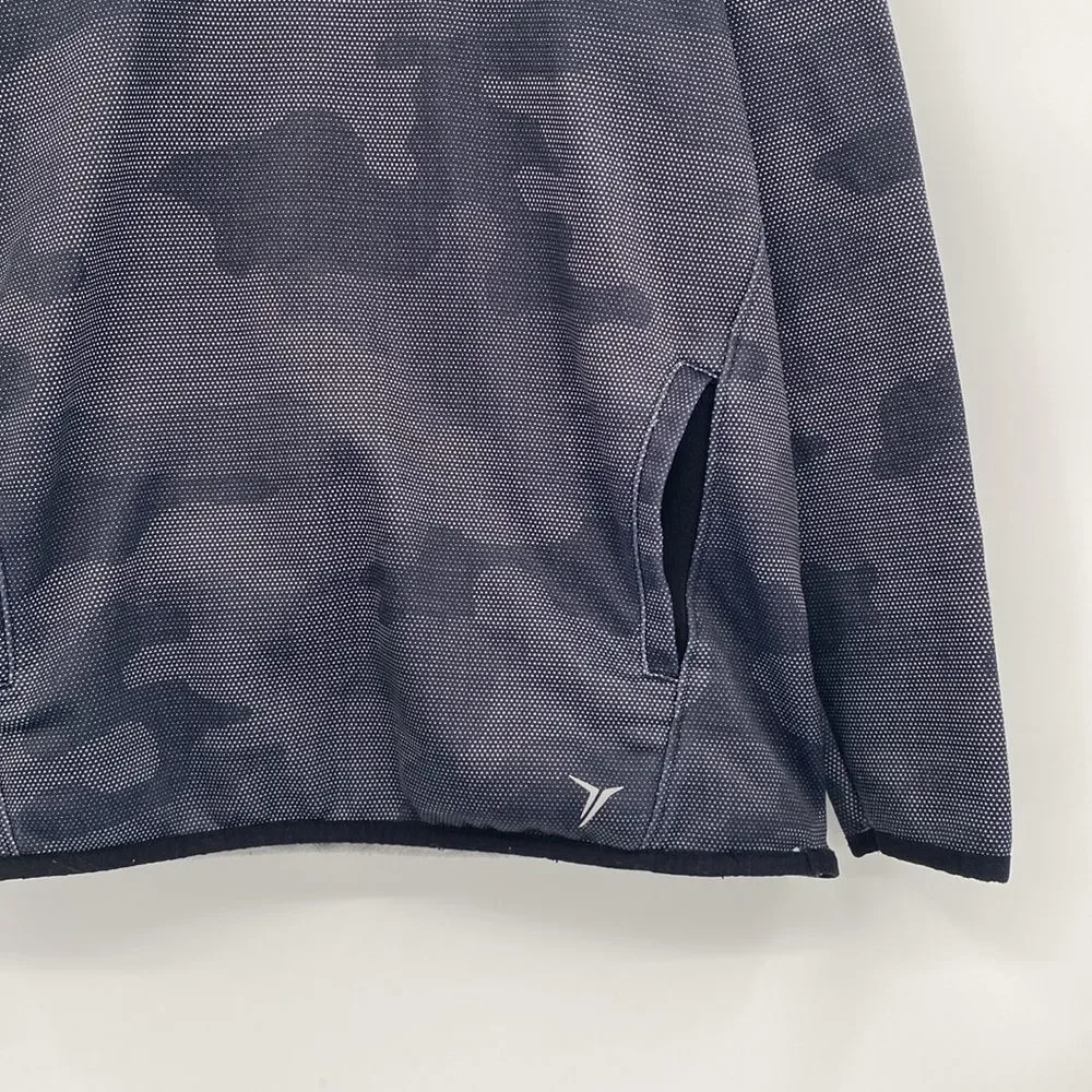 Old Navy Active Black Camo Pullover Hoodie Sweatshirt Boys L 10-12